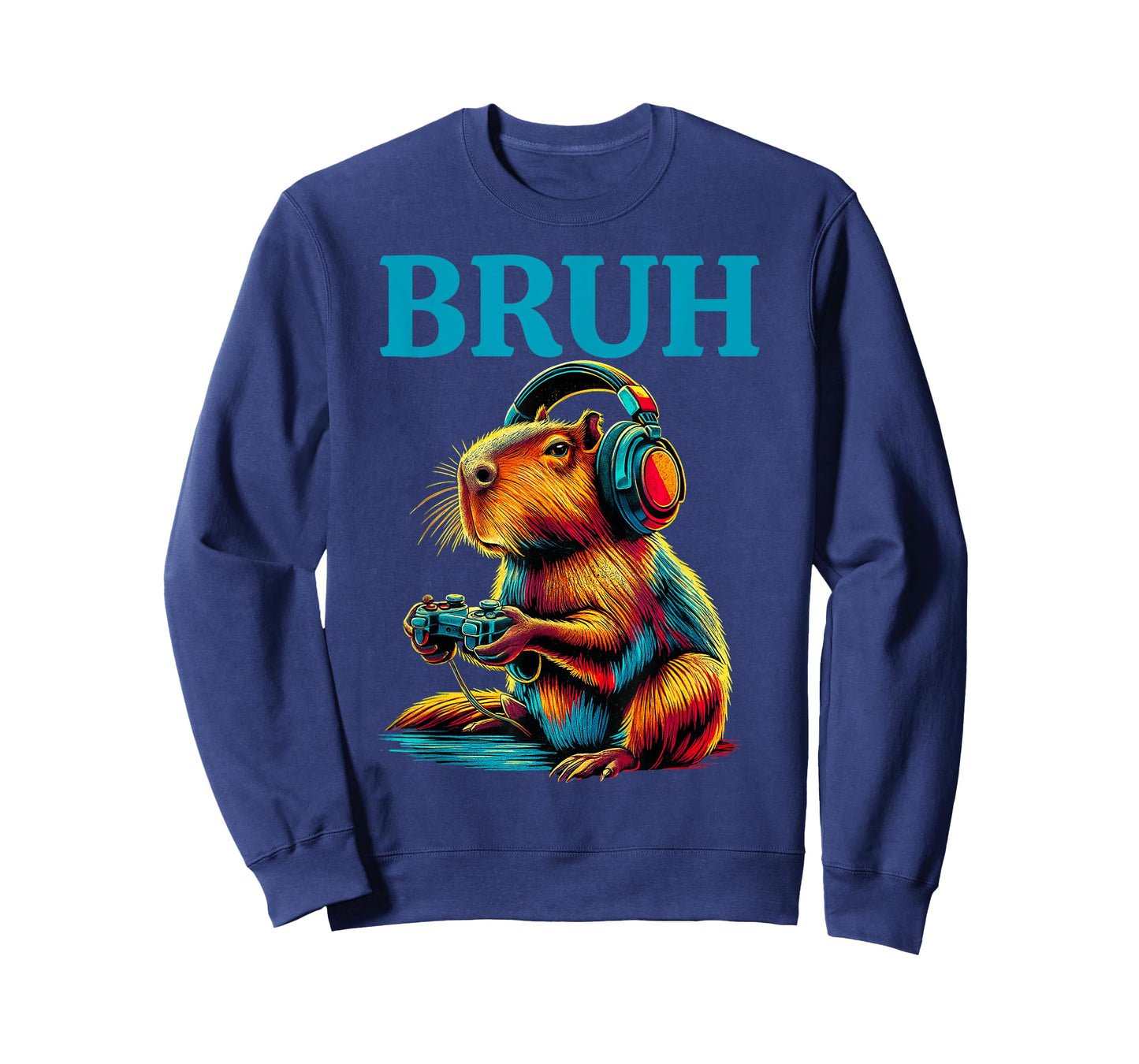 Bruh Video Games Boys Capybara Funny Gamer T-Shirt