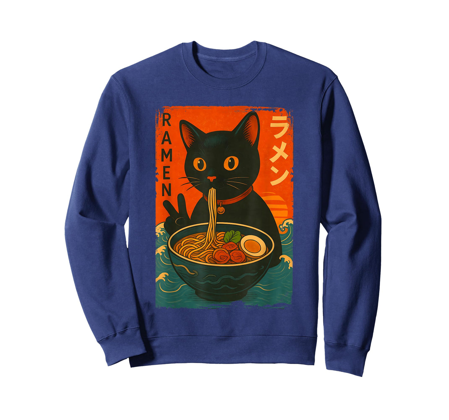 Kawaii Retro Japanese Cat Ramen Noodles Manga Anime Cats T-Shirt