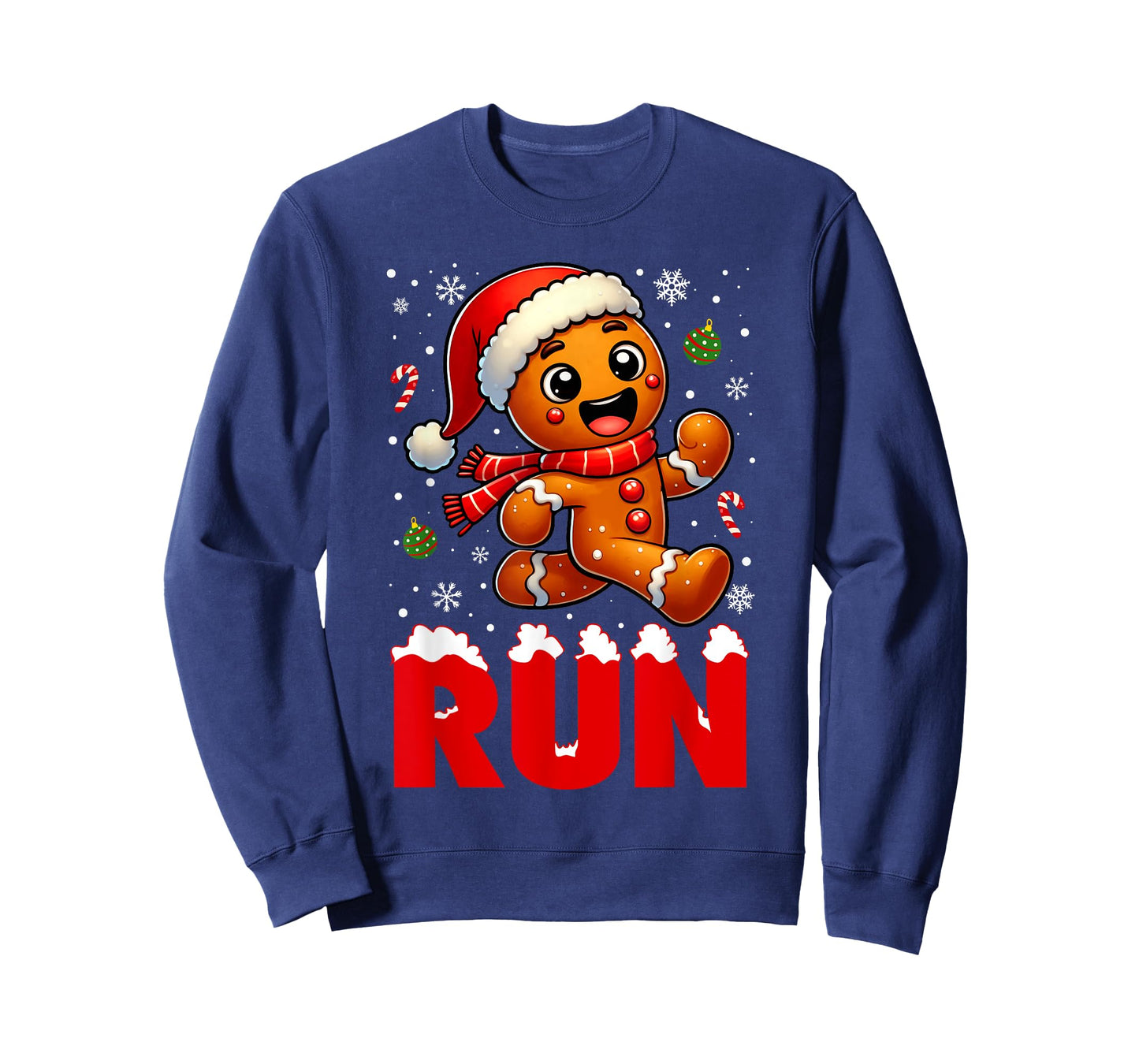 Gingerbread Running Cross Country Gingerman Runner Christmas T-Shirt