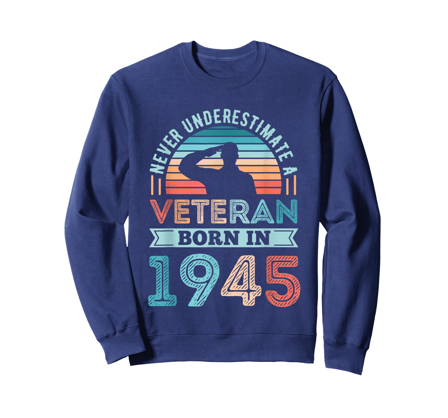Veteran born in 1945 80th Birthday Military Gifts T-Shirt