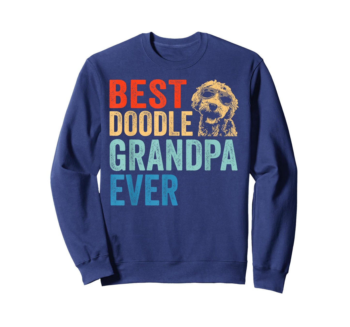 Best Doodle Grandpa Ever Vintage Tshirt Goldendoodle Gift T-Shirt