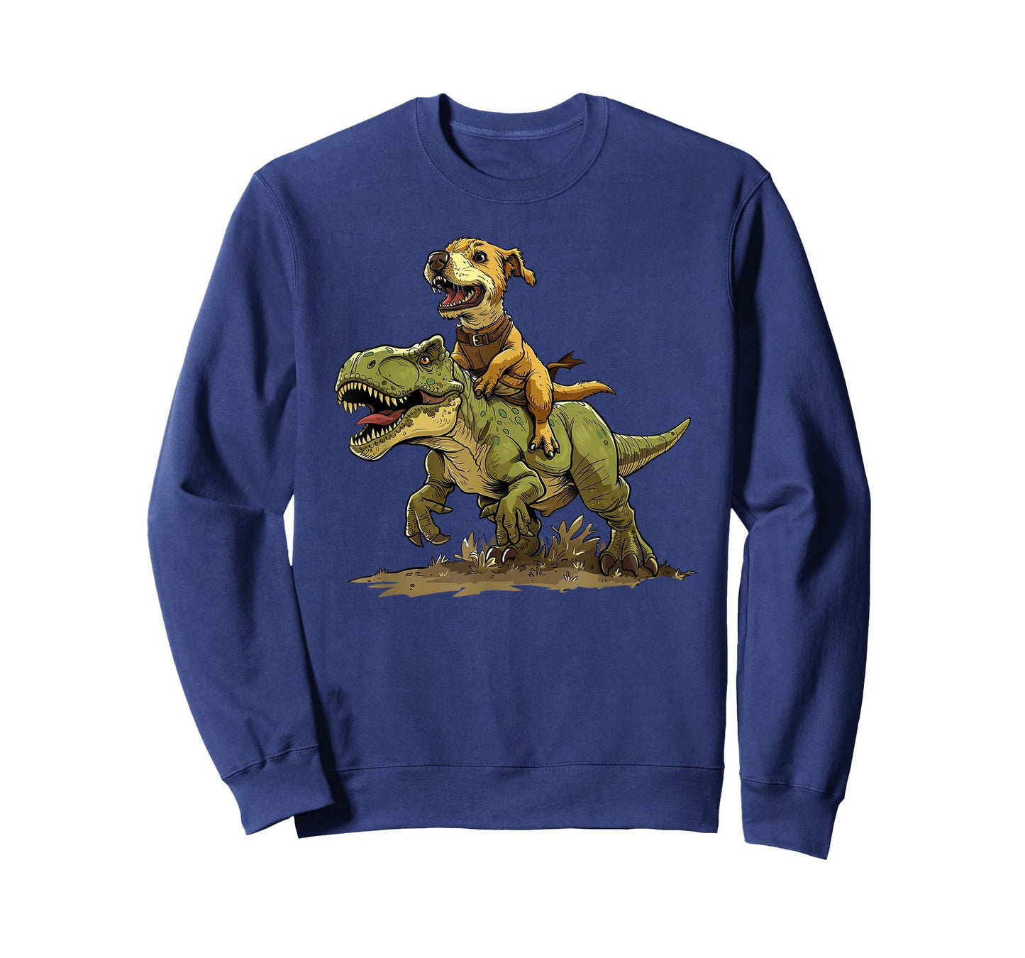Funny Dog Riding A Dinosaur - Doggosaur - Dinosaur Dog T-Shirt