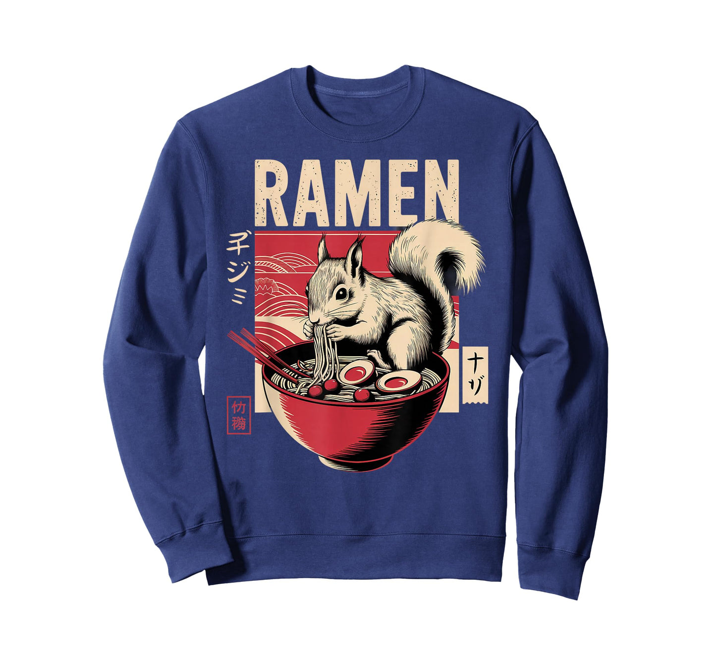Anime Squirrel Manga Kawaii Otaku Japanese Ramen Squirrel T-Shirt