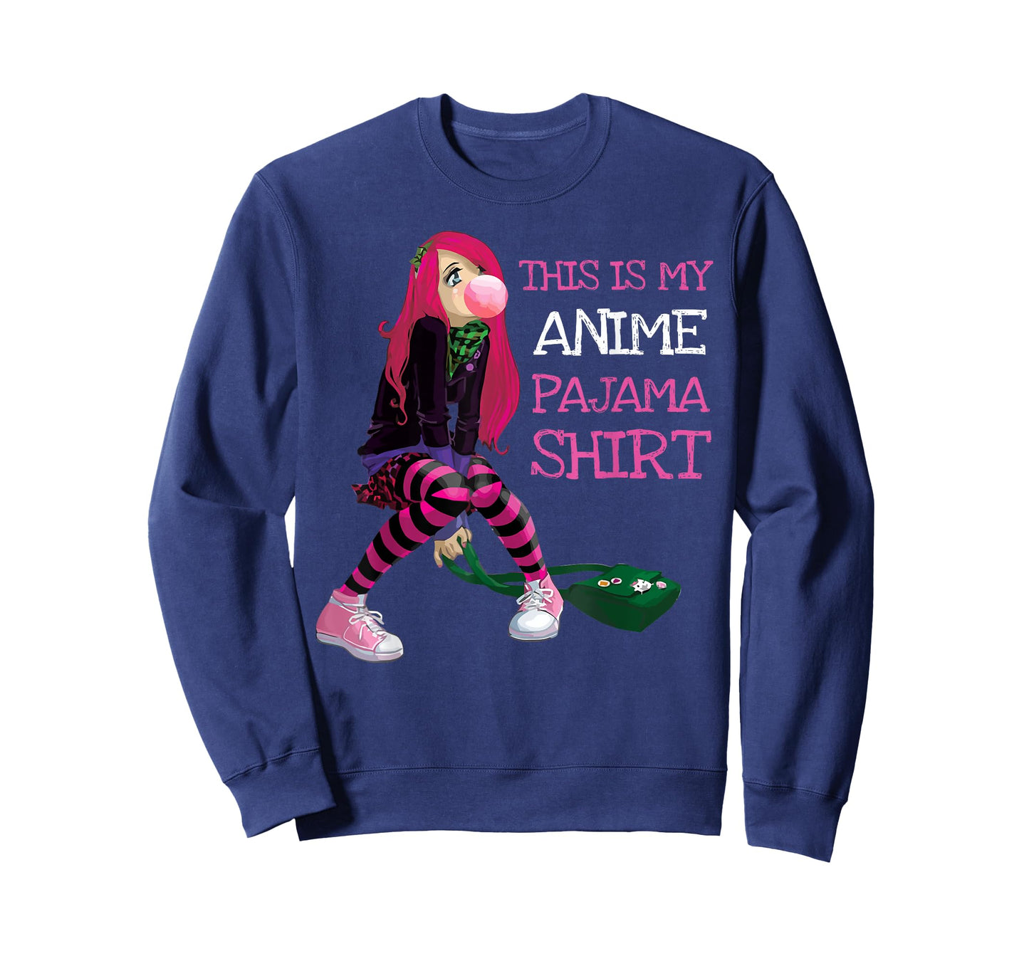 This Is My Anime Pajama Kawaii Anime Girl Goth Teen Kids T-Shirt