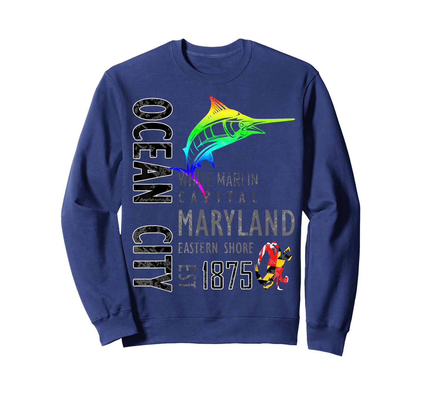 Ocean City Maryland White Marlin Capital Eastern Shore T-Shirt