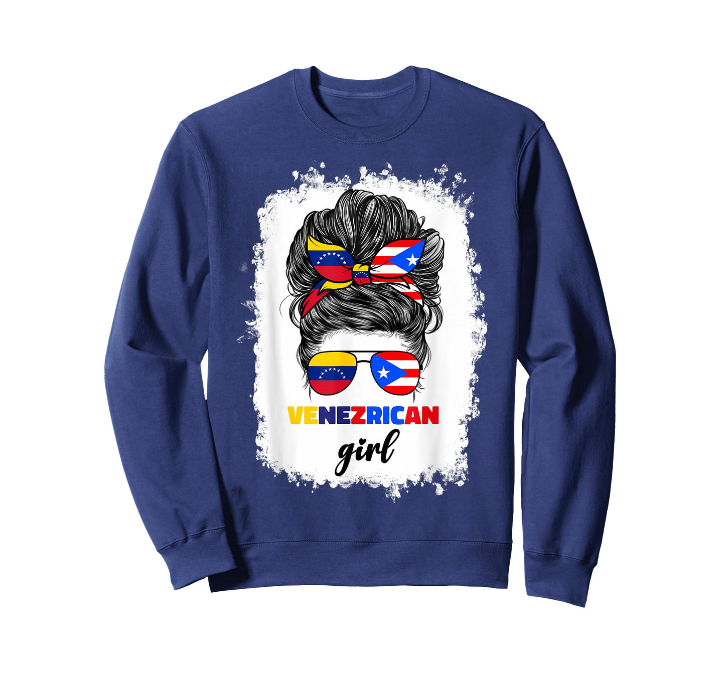 Venezuelan And Puerto Rican Rico Venezuela Flag Girl Women T-Shirt