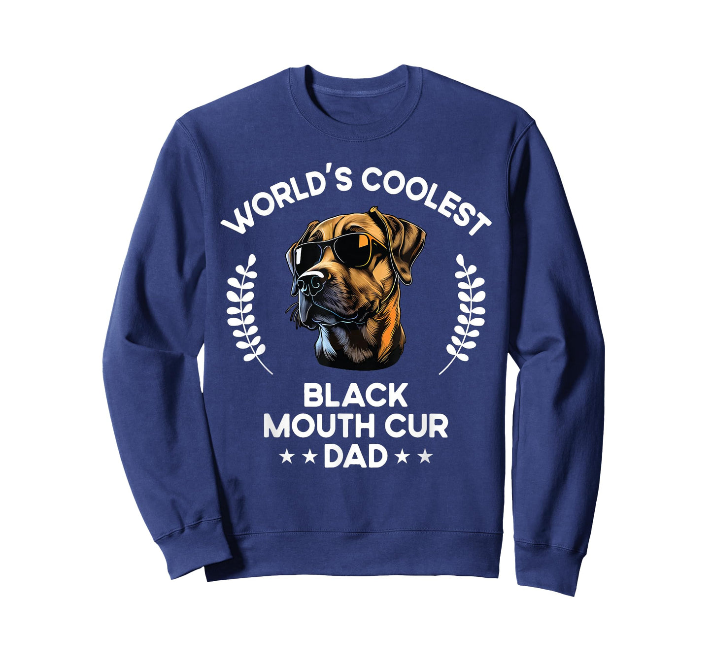 World's Coolest Dog Dad Papa - Men Black Mouth Cur T-Shirt