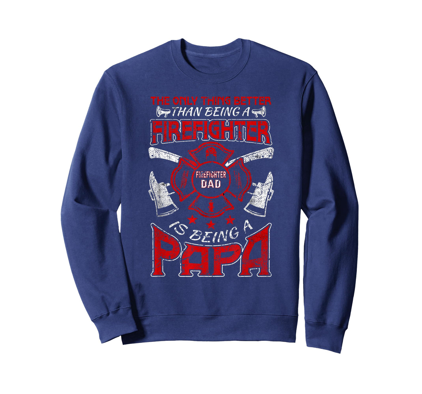 Firefighter Papa | Fire Fighter Dad for Fathers Day Fireman T-Shirt