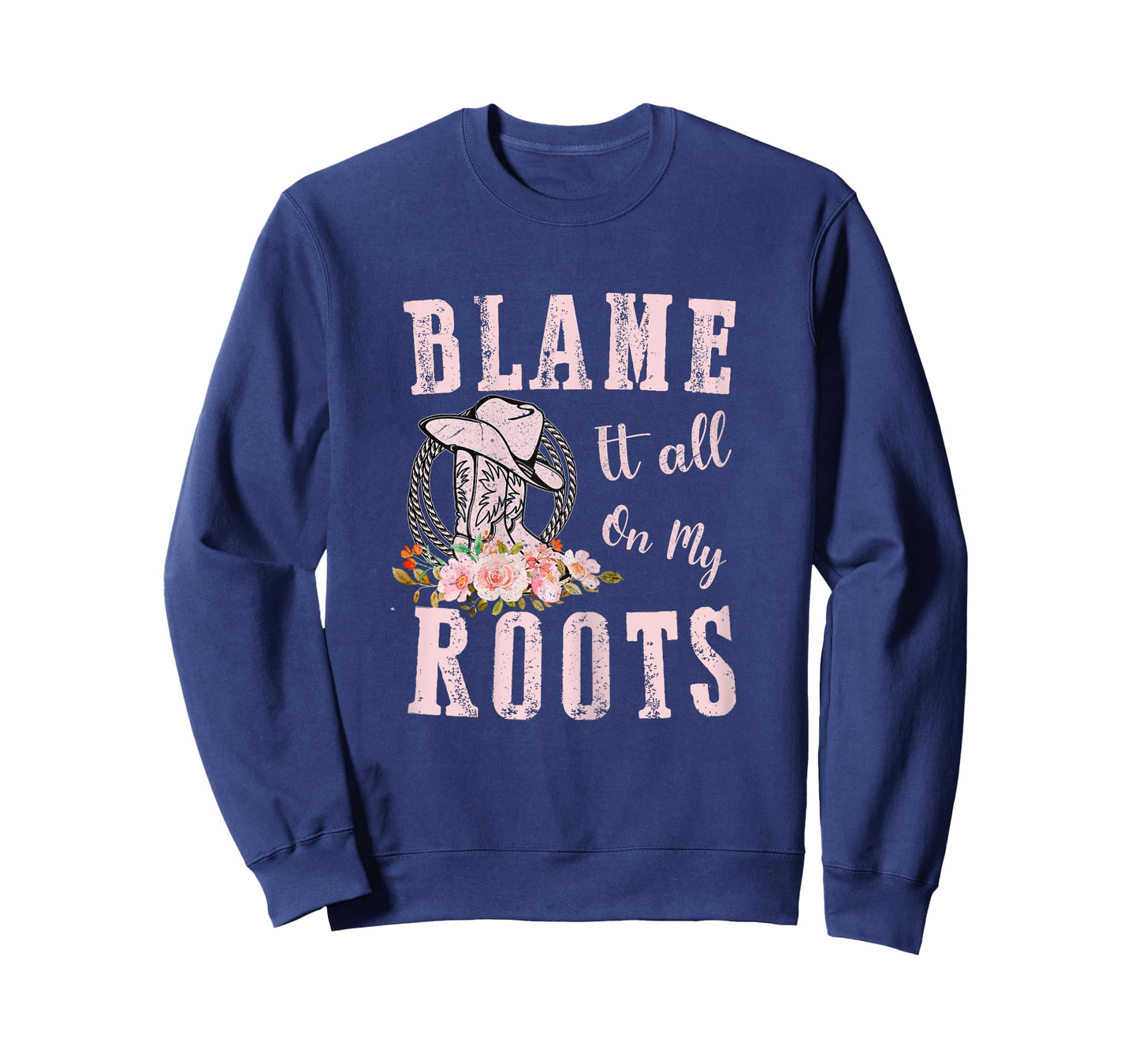 Pink Blame It All On My Roots - Country Music Lover Southern T-Shirt