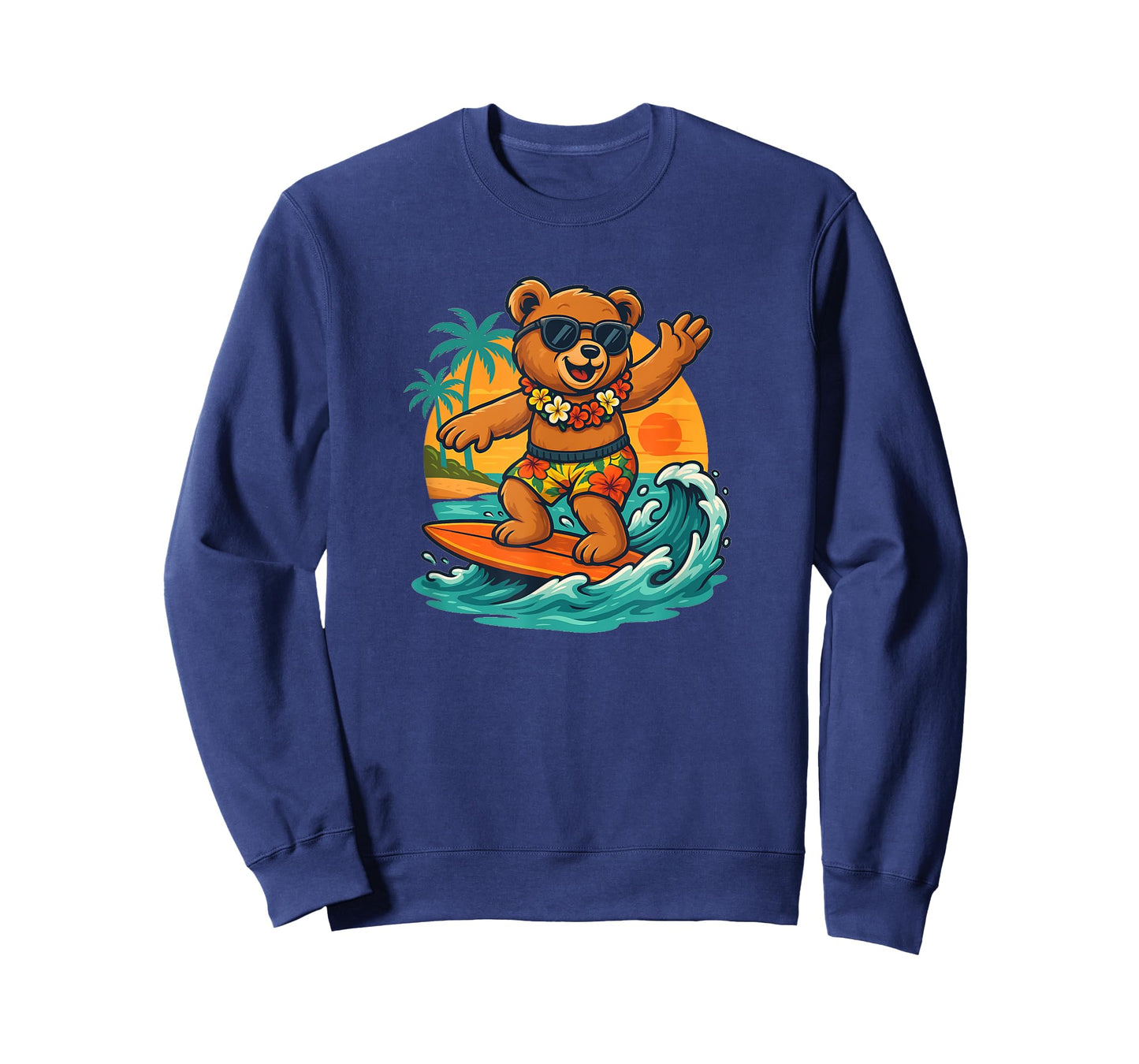 Surfing Teddy Bear in Summer Season for Surfboard Lovers T-Shirt