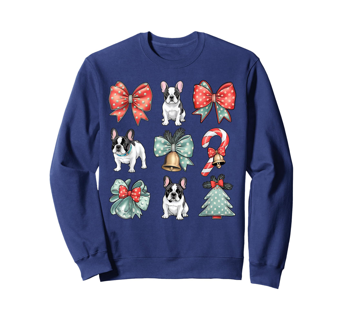Coquette Red Xmas Santa Claus french bull dog Lover Xmas T-Shirt