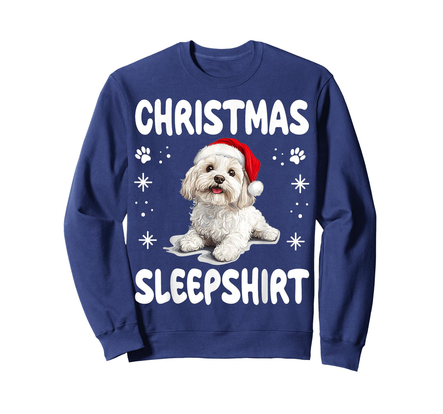 Bolognese dog Dog Nightgown Pajama Christmas Sleepshirt T-Shirt