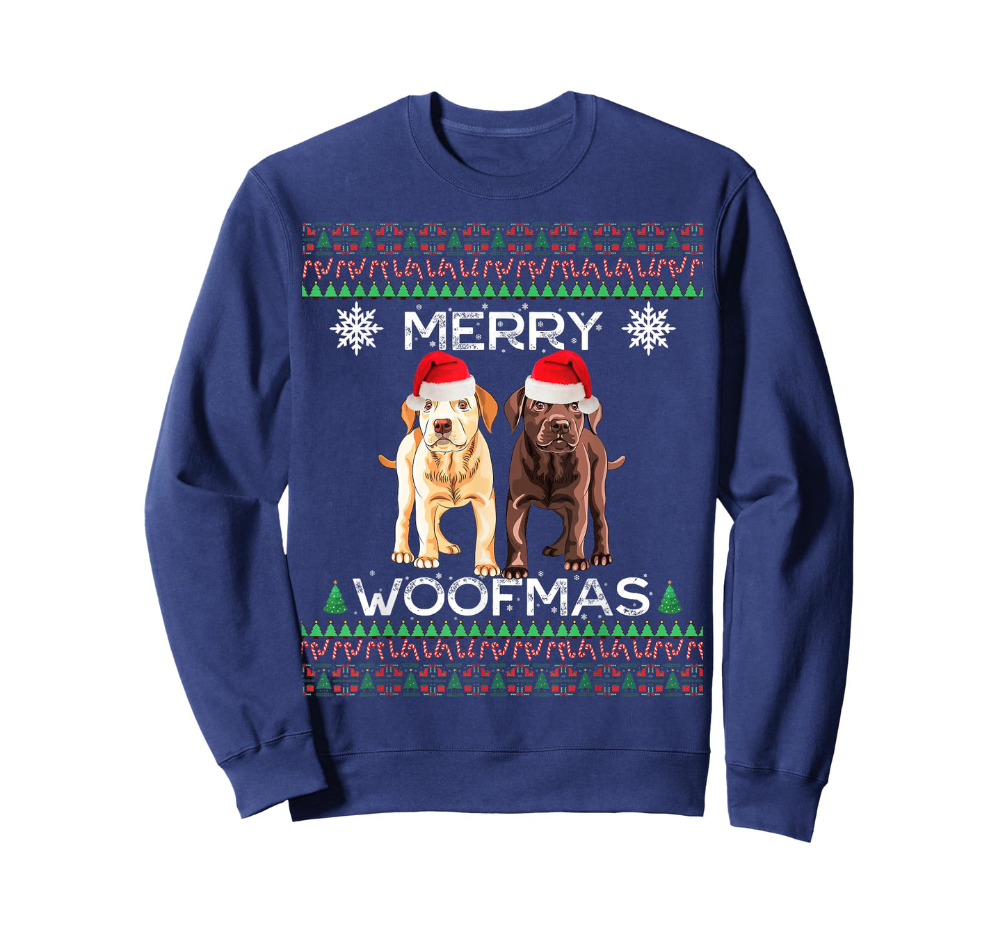 Labrador Christmas Ugly Yellow Lab Chocolate Labrador T-Shirt