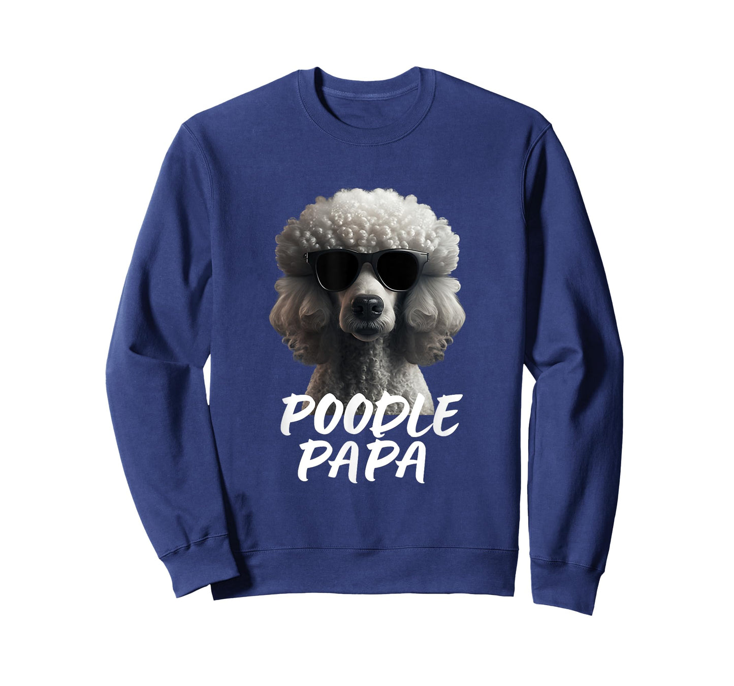 Cool Poodle with Sunglasses Portrait Dad Dad Poodle Papa T-Shirt