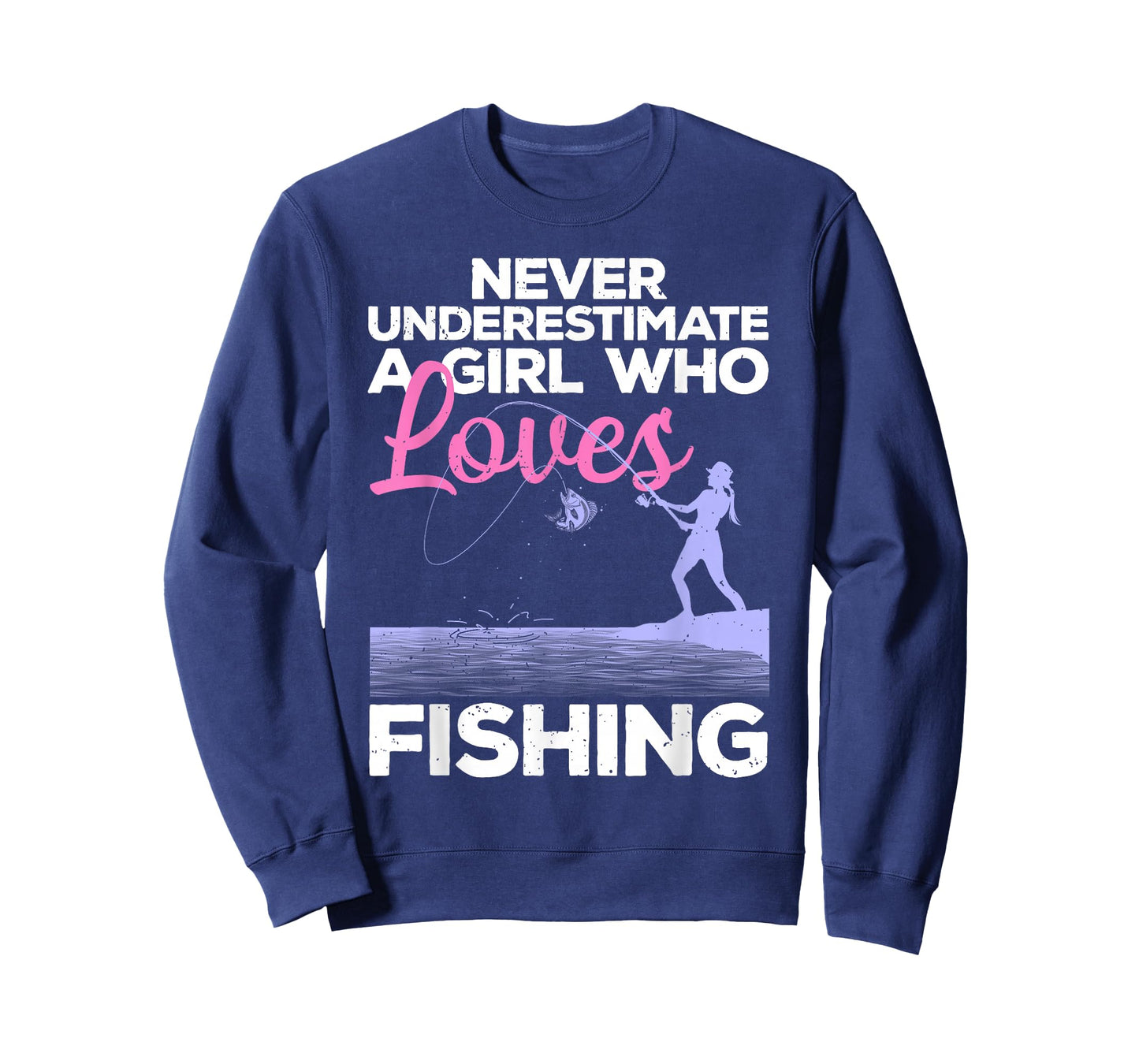 Cool Fishing for Women Girls Fisherman Fish Lure Saltwater T-Shirt Small