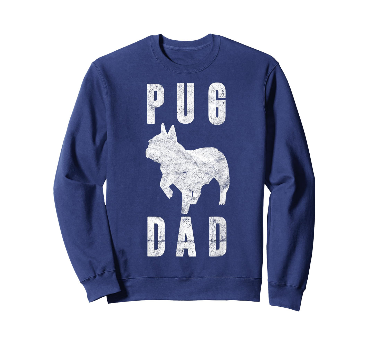 Vintage Pug Dad Gift Puggle Father Dog Papa Pet Lover T-Shirt
