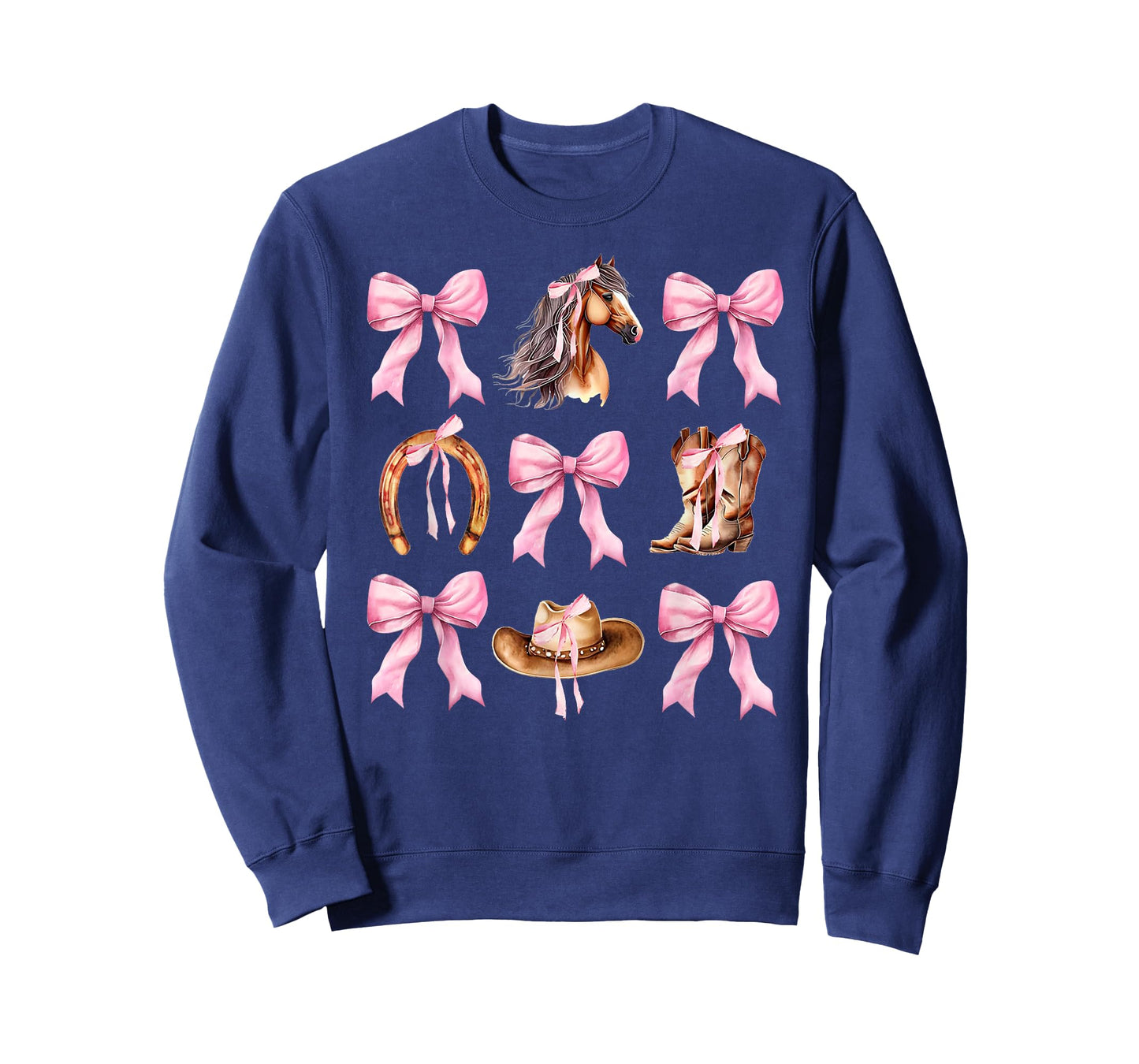 Western Girl Country Rodeo Pink Cowgirl Horse Coquette Bow T-Shirt