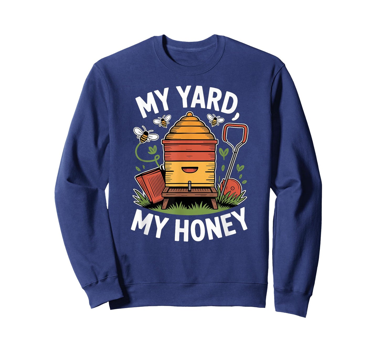 Urban Apiary Homegrown Honey with Backyard Bees in Garden T-Shirt