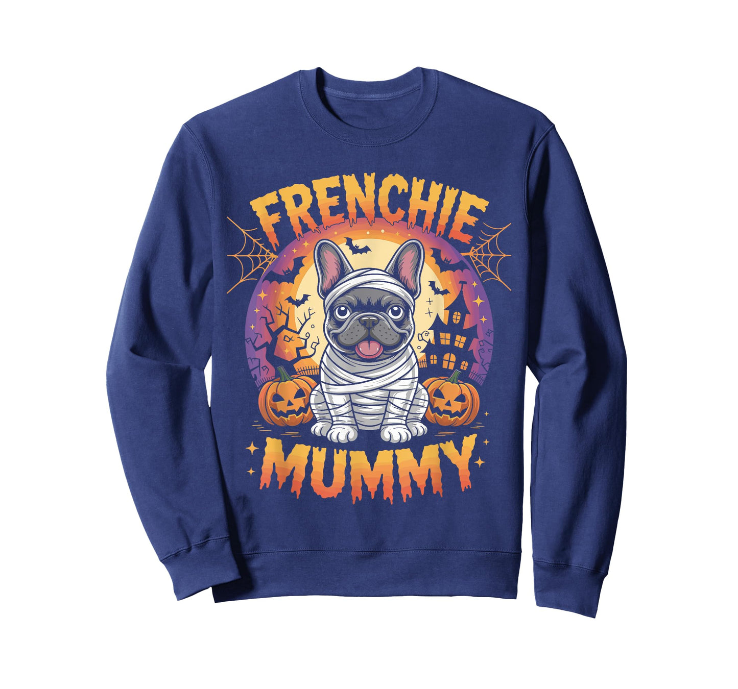 Frenchie Mummy Halloween Costume Dog Owner French Bulldog T-Shirt