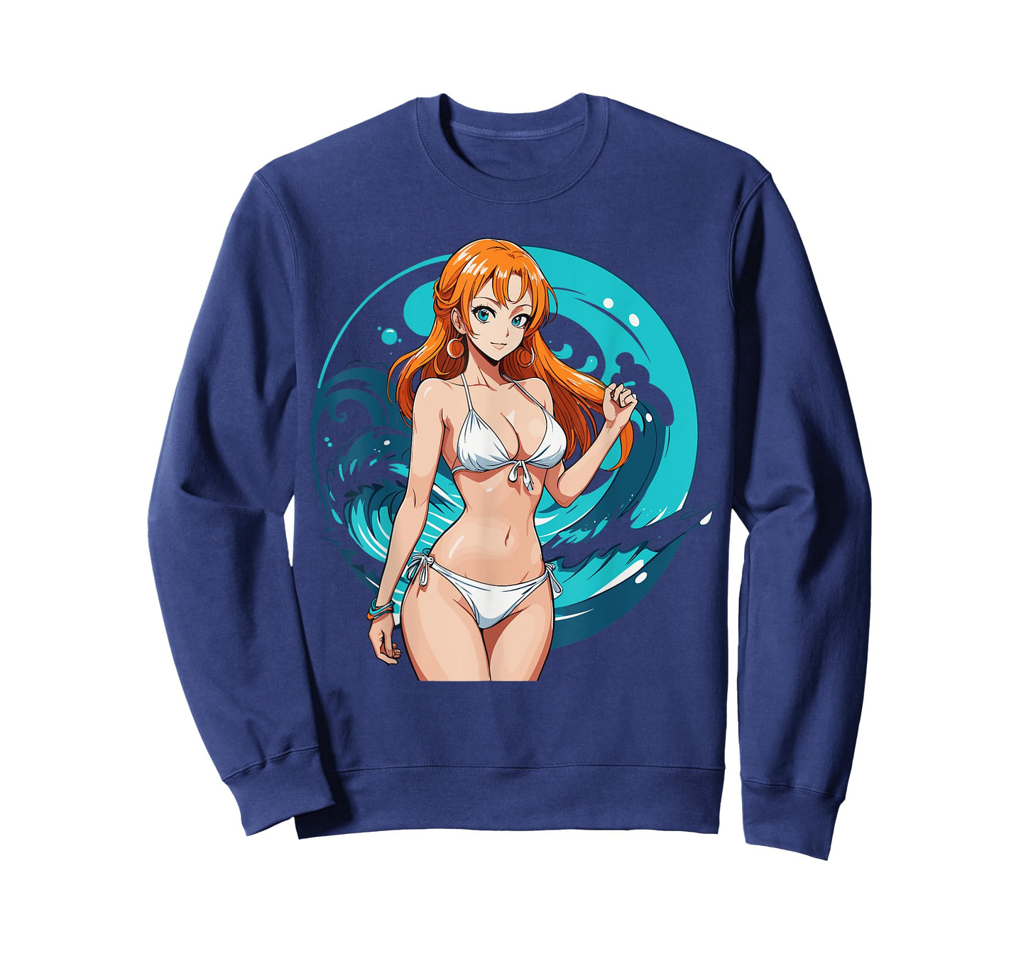 Sexy Waifu Beach Anime Girl Japanese T-Shirt