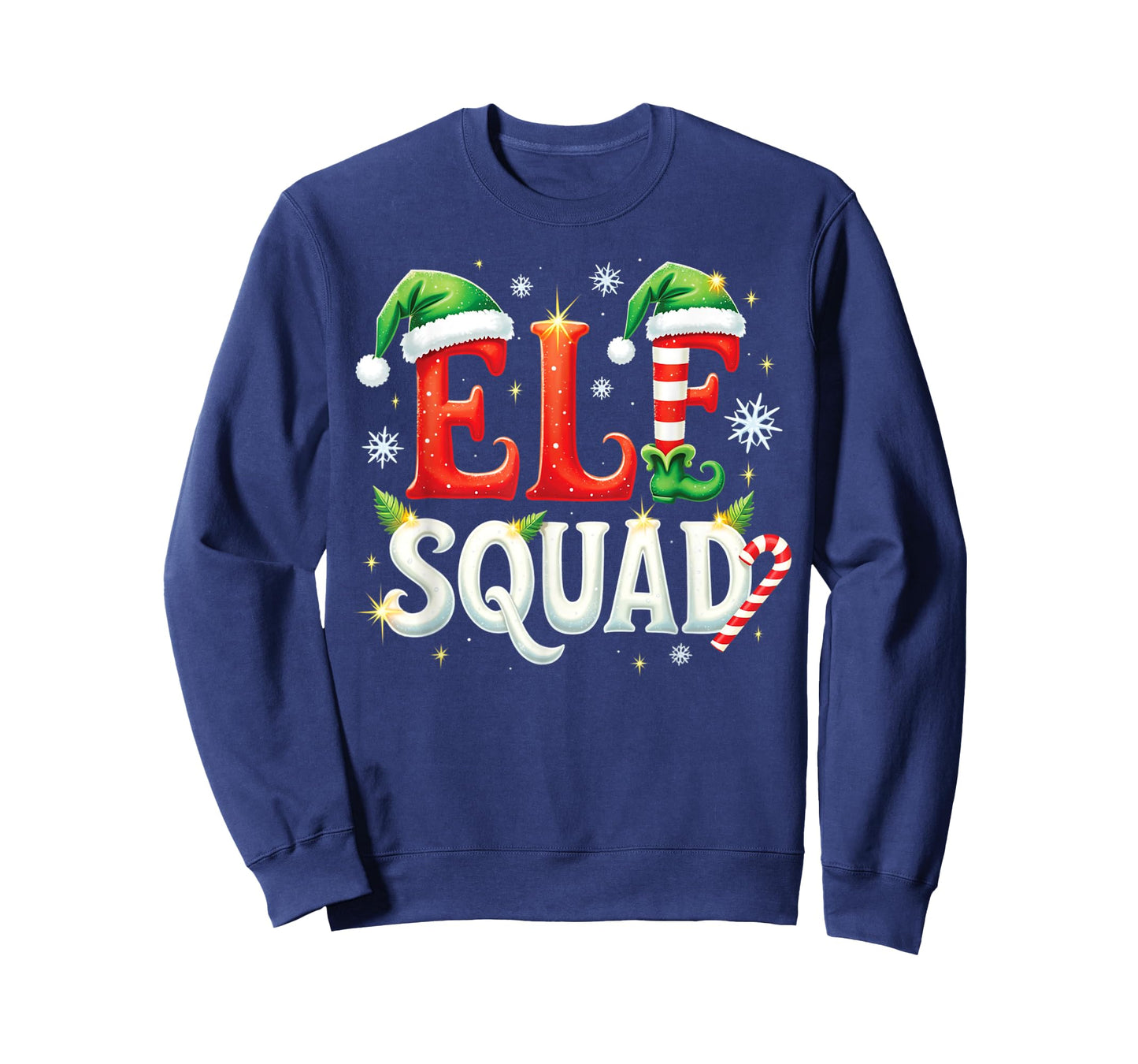 Elf Family Christmas Matching Pajamas Xmas Elf Squad T-Shirt