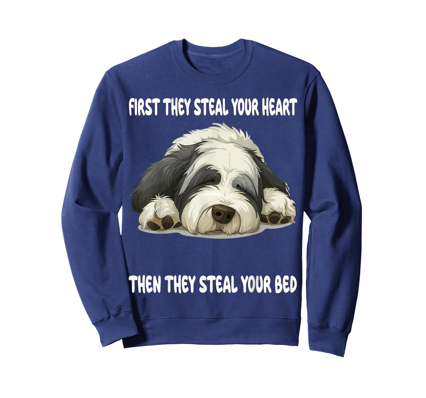 Old English Sheepdog Sleeping Pajamas Nightgown T-Shirt