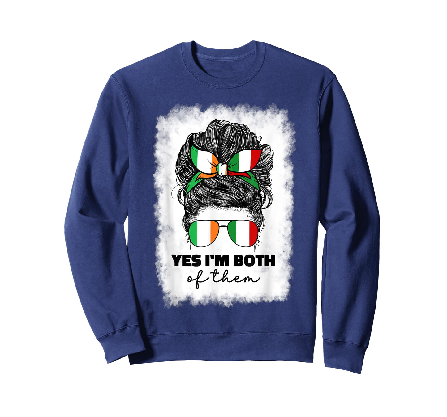 Half Italian And Irish Ireland Italy Flag Girl For Women Mix T-Shirt