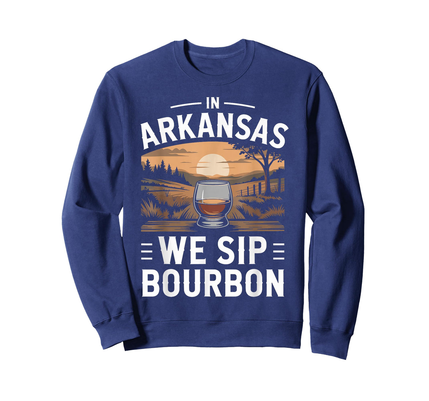 in Arkansas We Sip Bourbon Sunset Whiskey Lovers T-Shirt