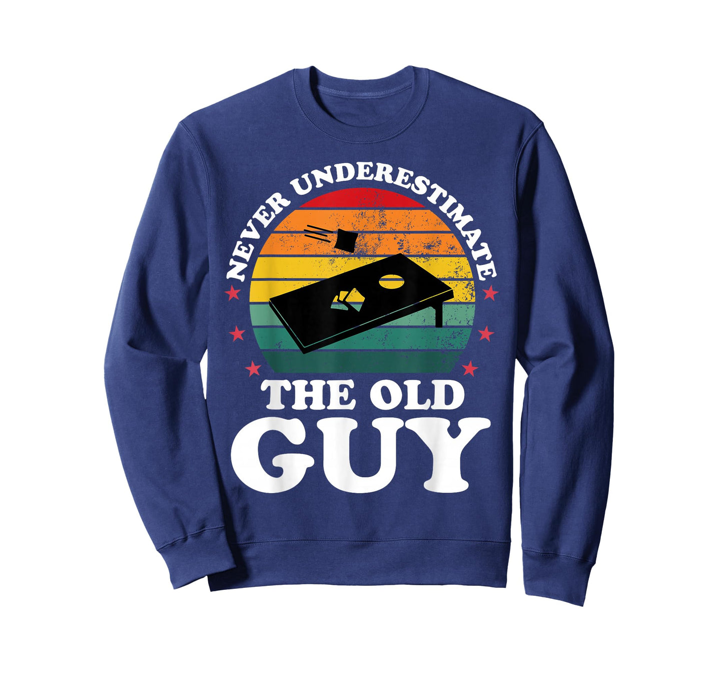 Never Underestimate Funny Cornhole Player Men Grandpa T-Shirt