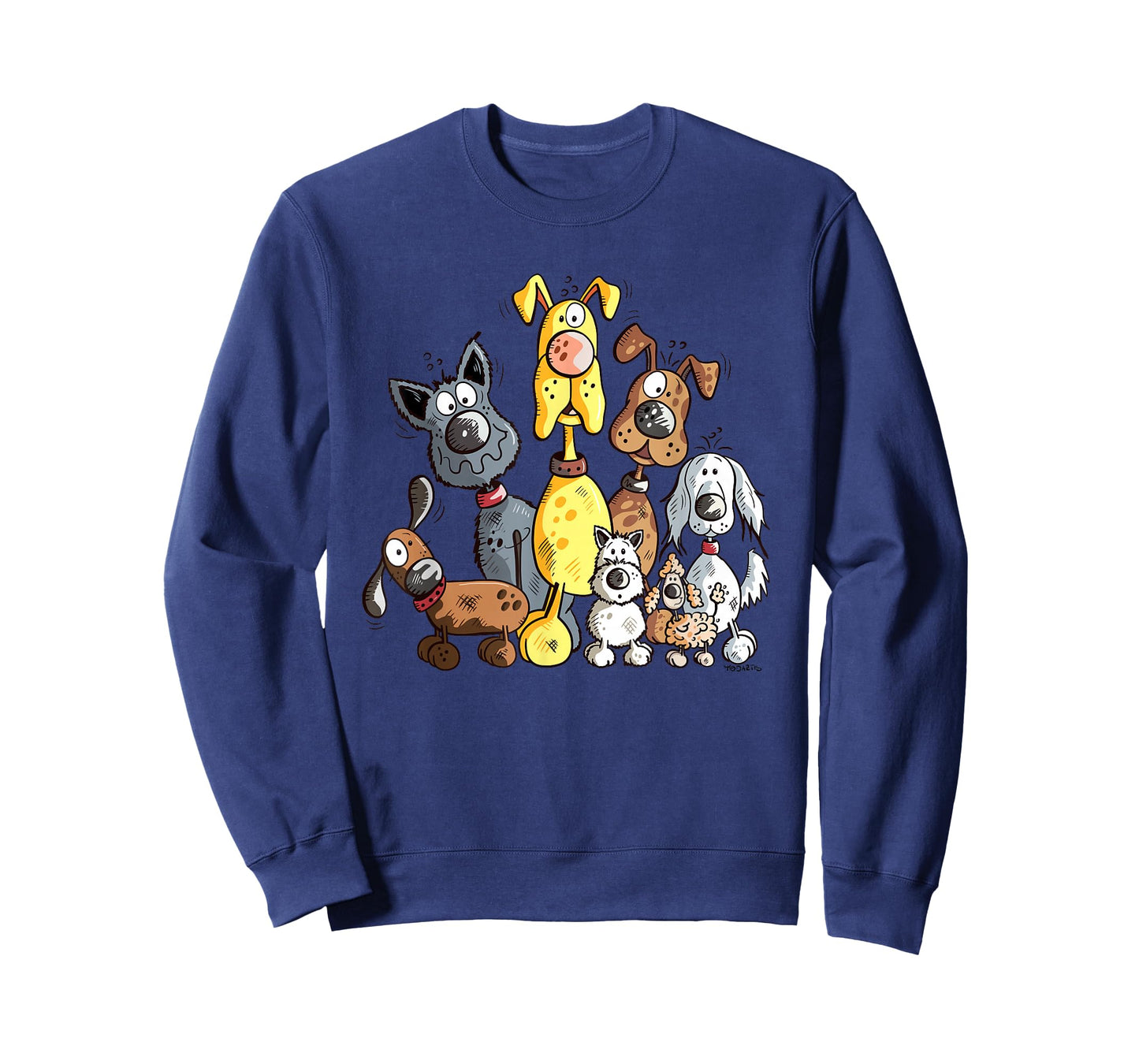 Colourful Dog Pile I Dog Team Dog Family Dog Friend T-Shirt