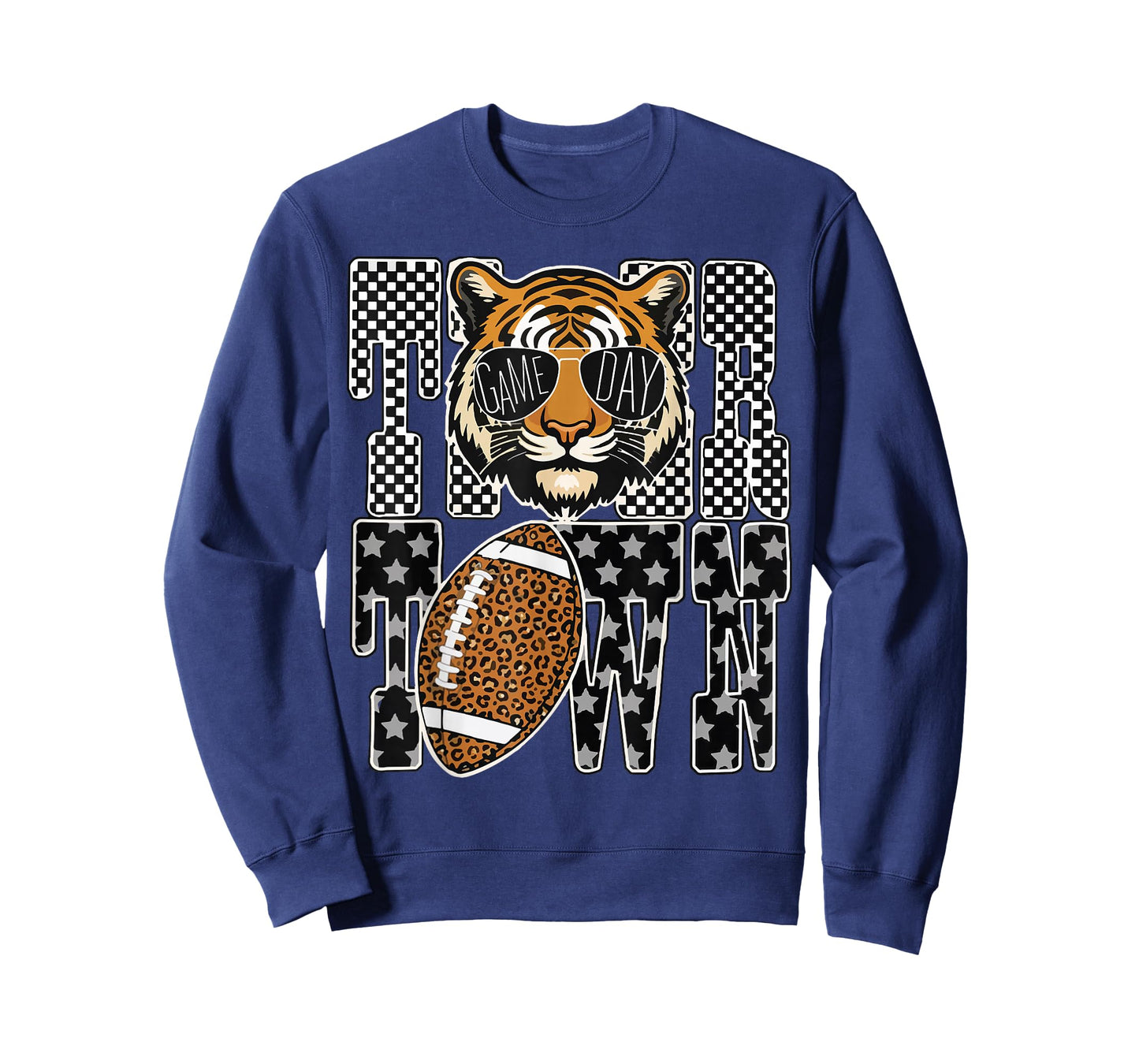 Tiger Town Leopard Football Game Day for Men T-Shirt