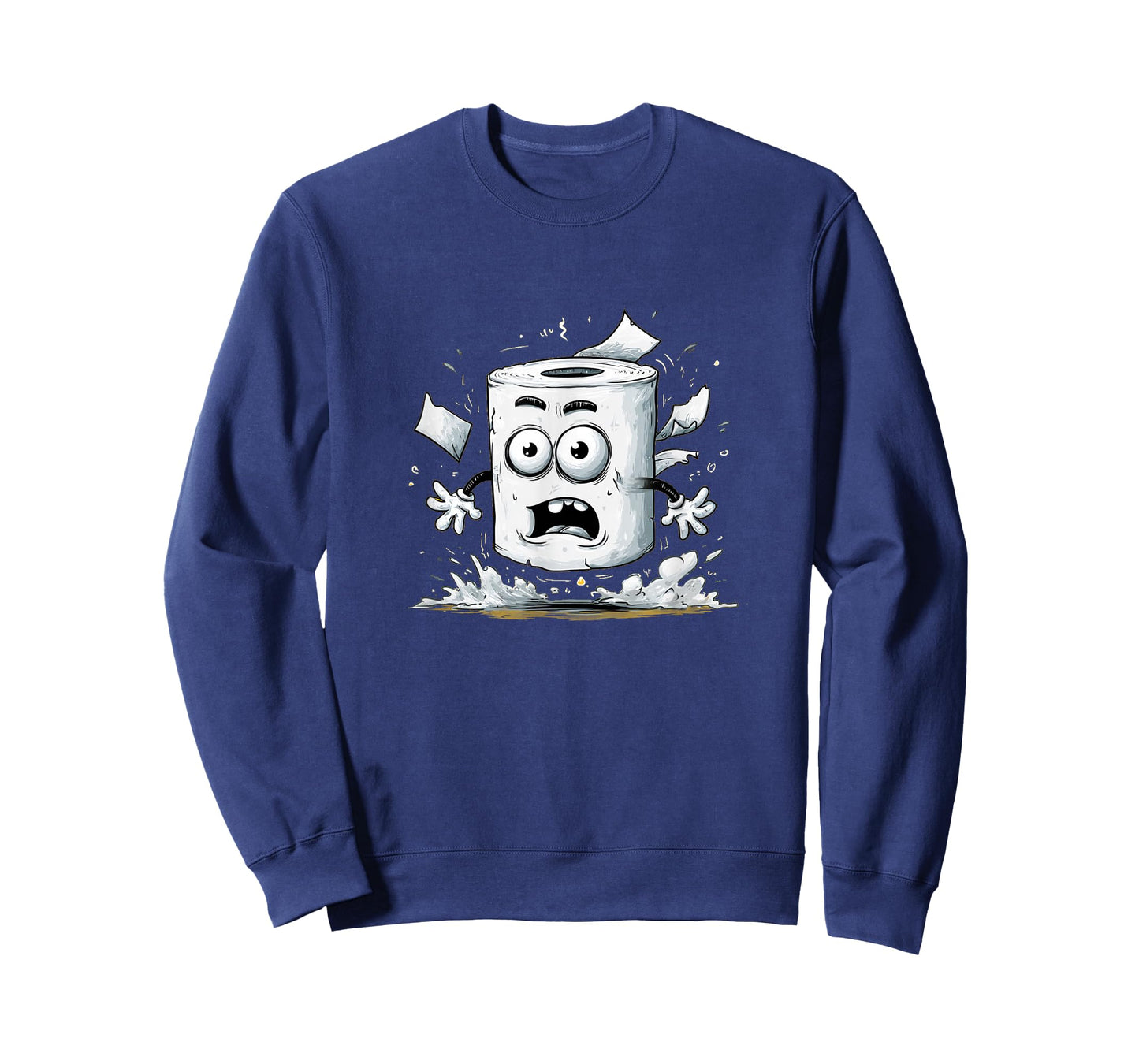 Funny Bathroom Chaos with This Toilet Paper Look T-Shirt