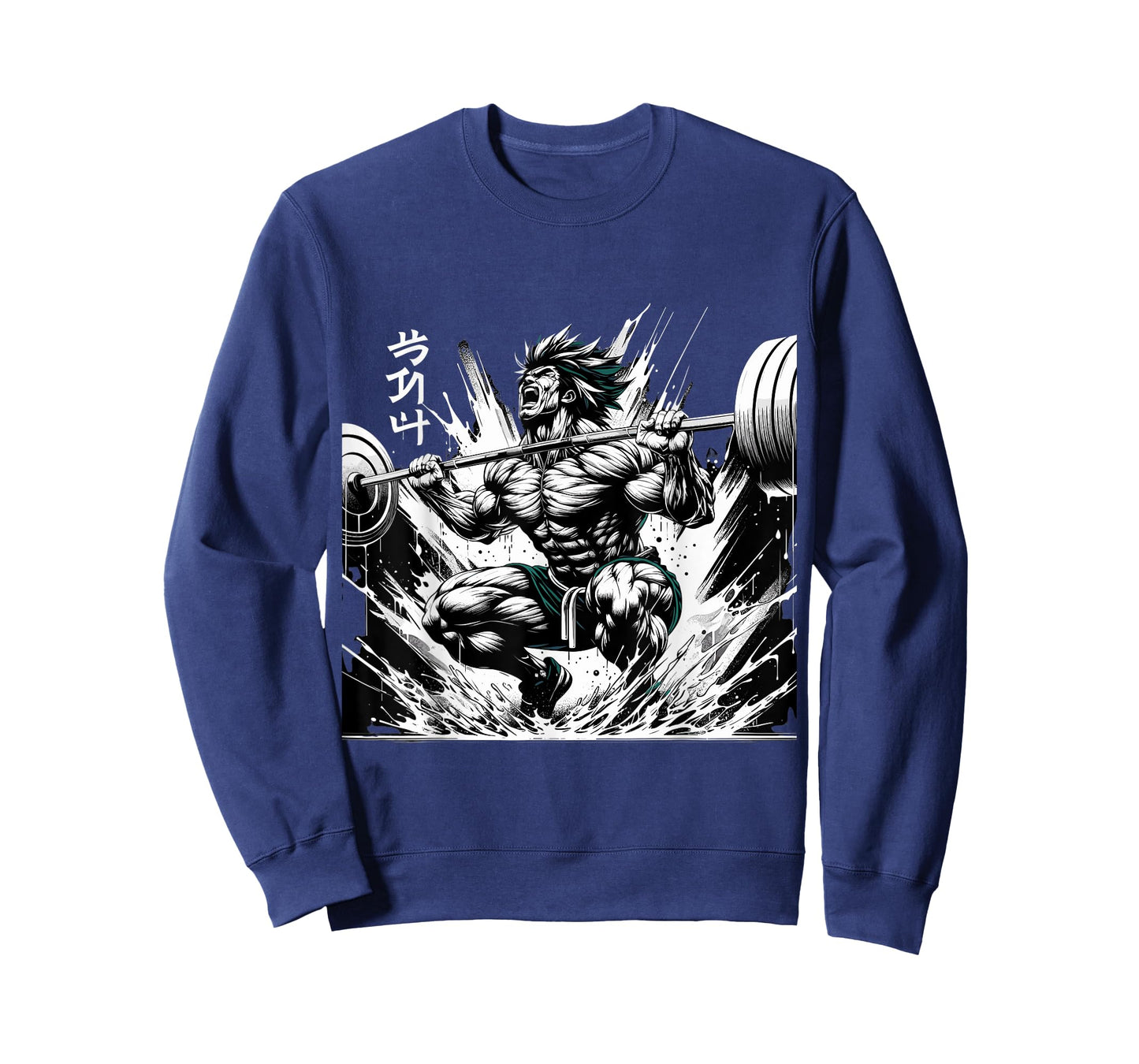 Muscle Manga Warriors - Anime Fitness Vector Design T-Shirt