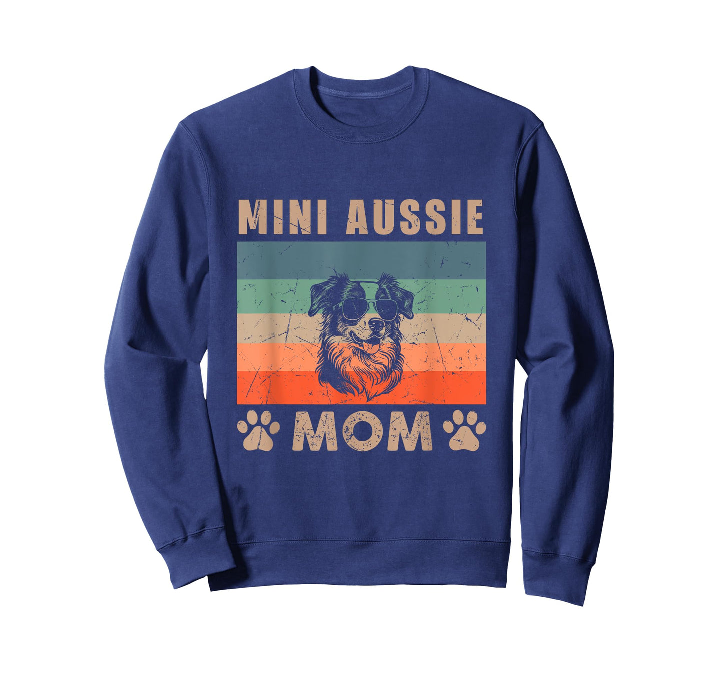 Vintage Mini Aussie Mom Gifts Funny Dog Lover Mother's Day T-Shirt for Men Women Kids