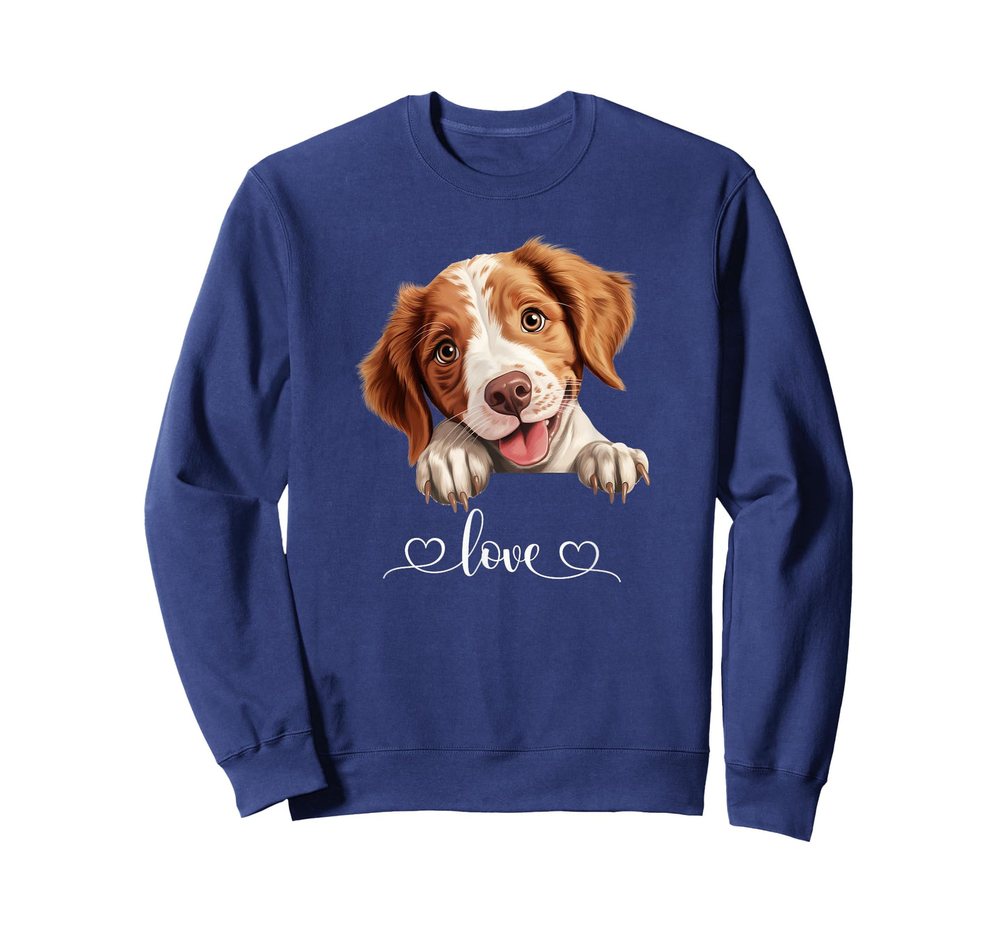 Cute Dog Graphic Love Puppy Brittany Dog T-Shirt for Men Women