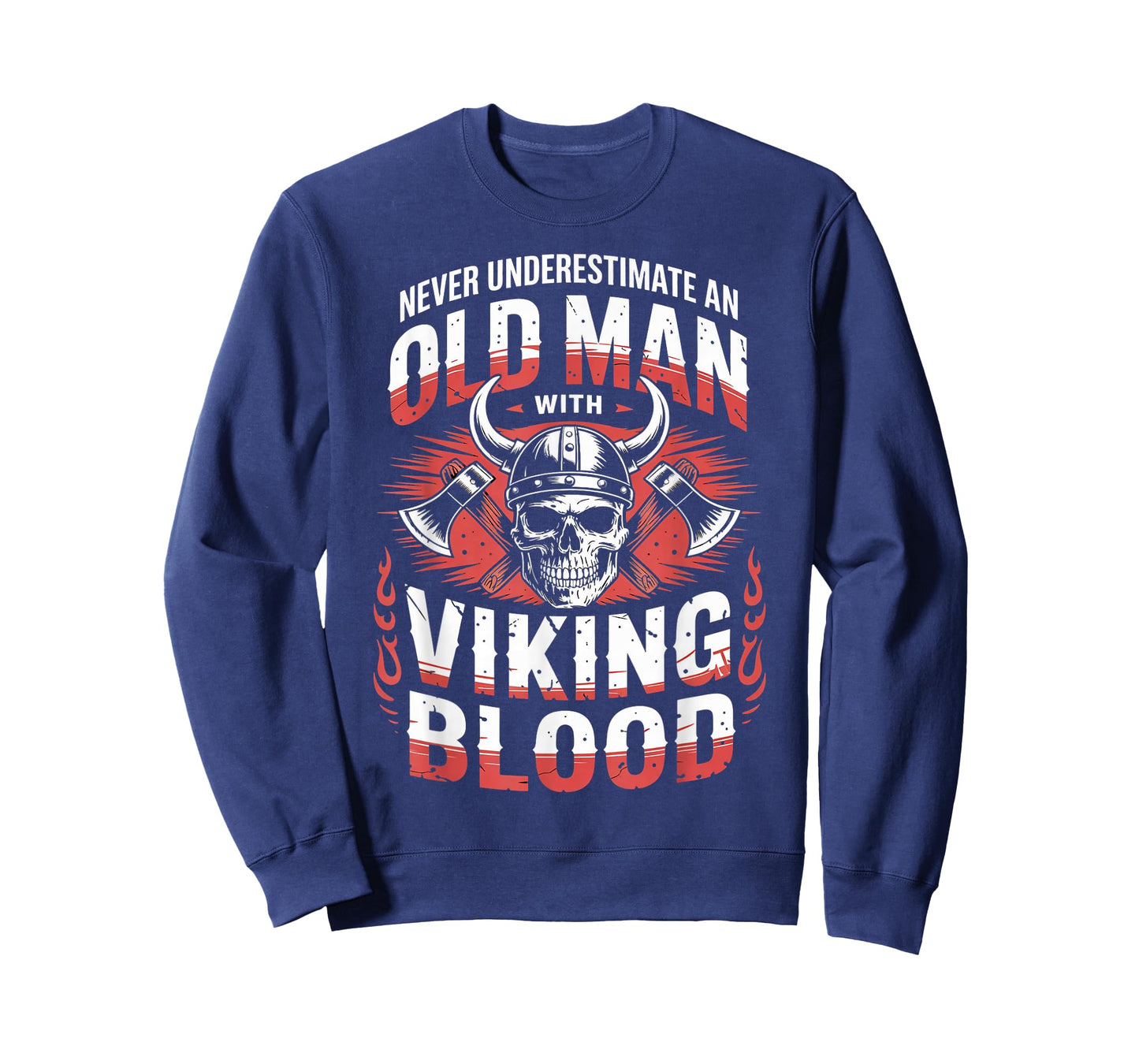 Old Man With Viking Norse Mythology Valhalla Warrior Viking T-Shirt