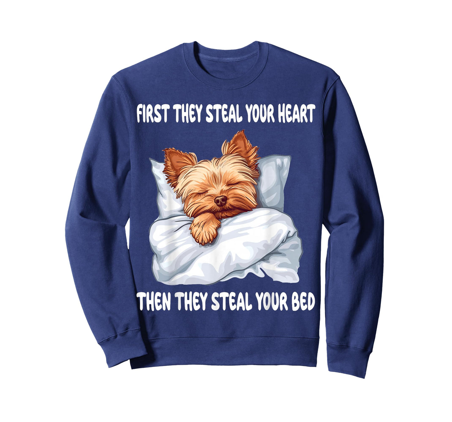Yorkshire Terrier Yorkie Sleeping Pajamas Nightgown T-Shirt