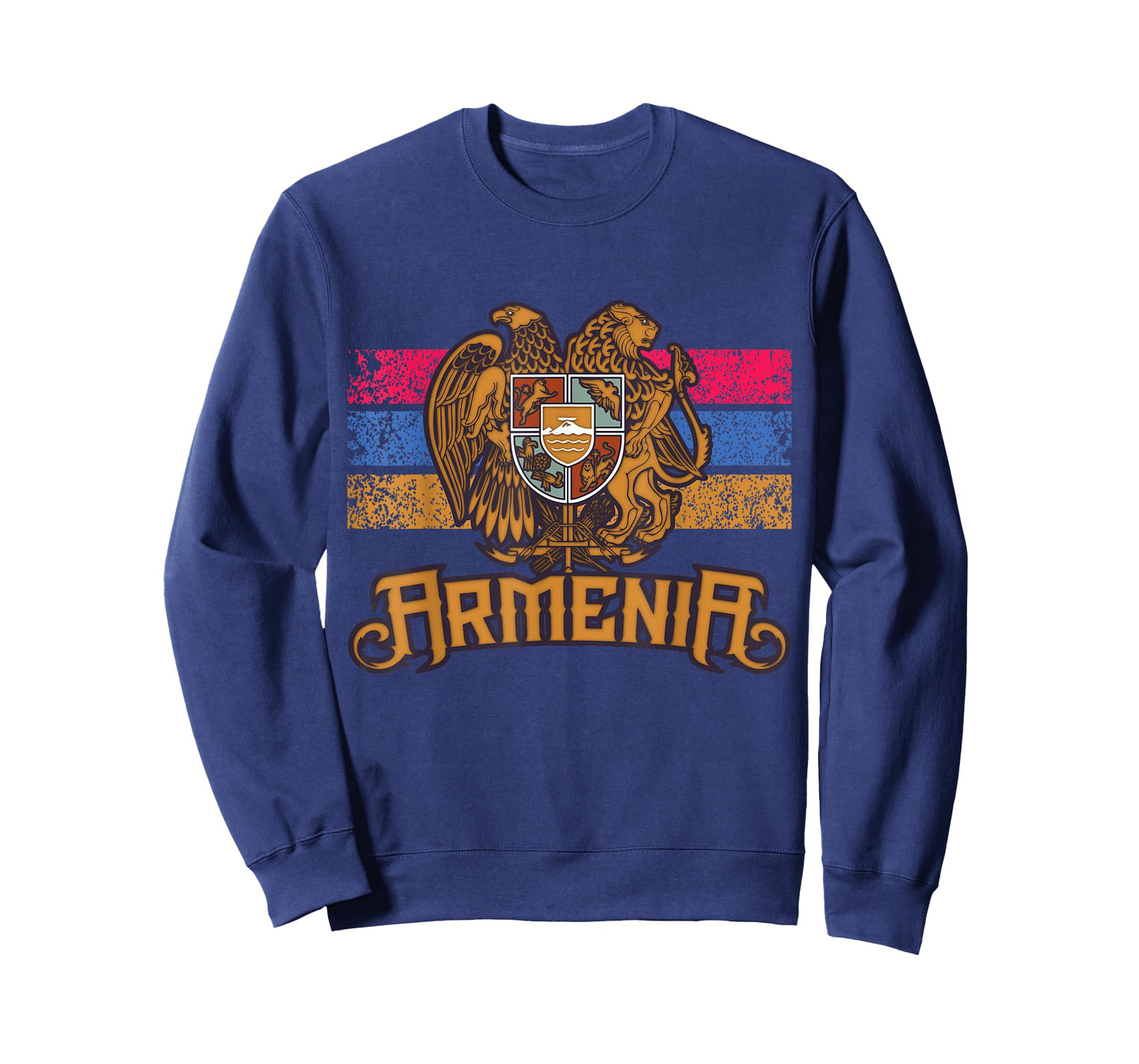 Vintage Armenia Flag Family Crest - Armenian Country Gifts T-Shirt