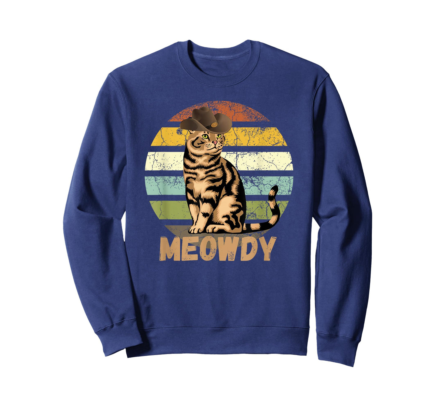 Meowdy - Funny Mashup Between Meow and Howdy - Cat Meme T-Shirt