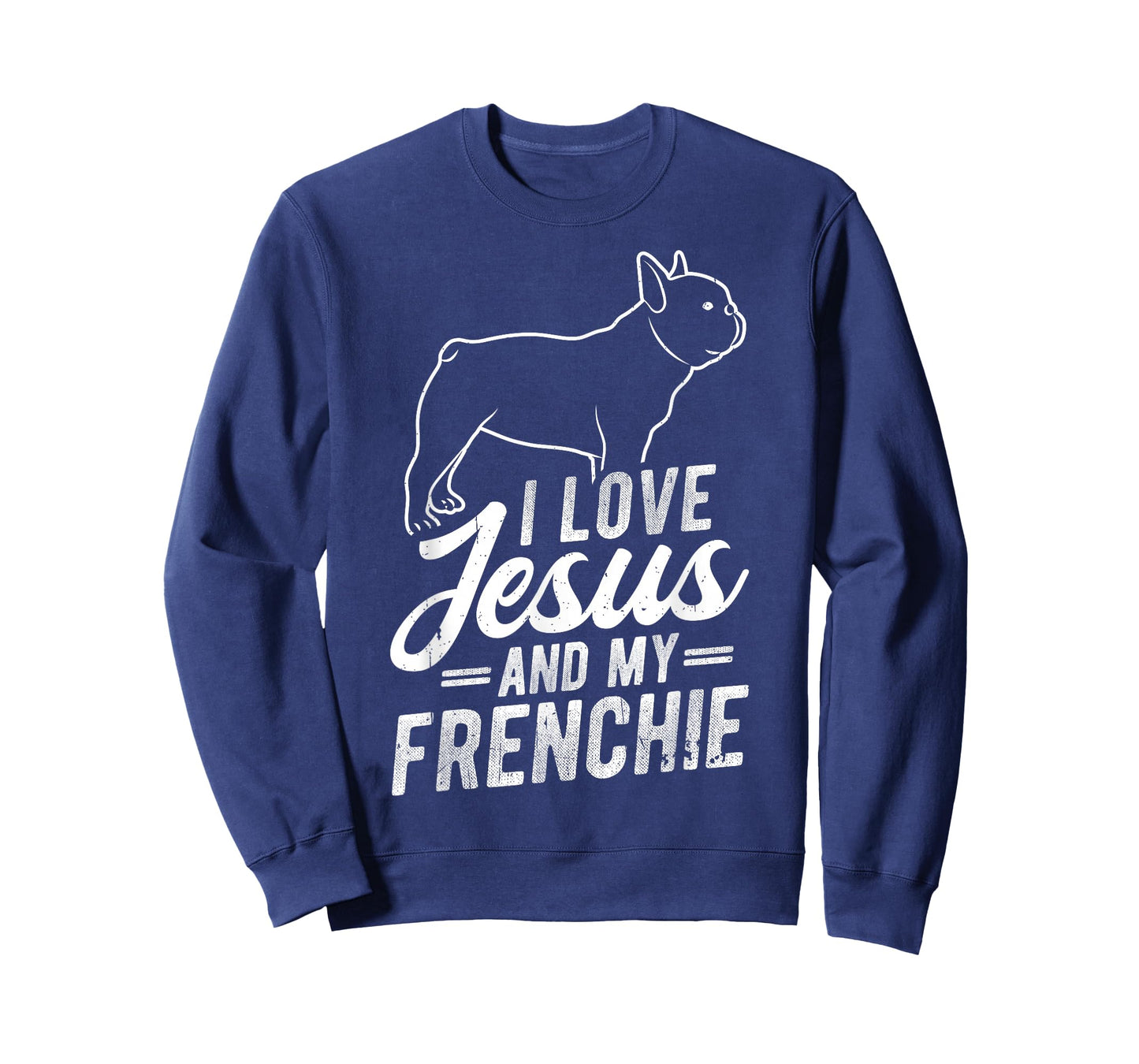 I Love Jesus and My Frenchie Christian French Bulldog T-Shirt