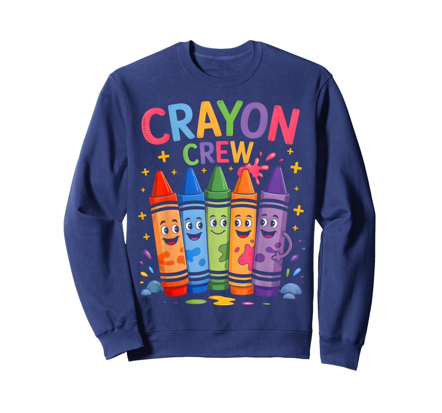 Coloring Art Drawing Color Funny Crayon Crew Halloween T-Shirt