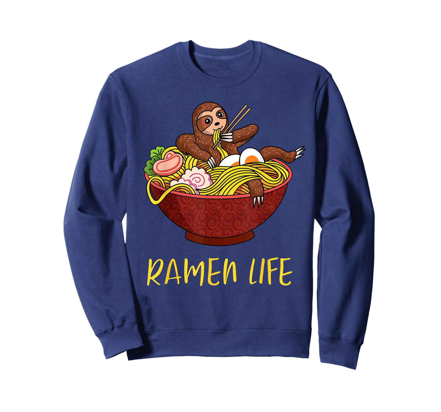 Ramen Life Funny Japanese Noodles Sloth Anime Humor Outfit T-Shirt