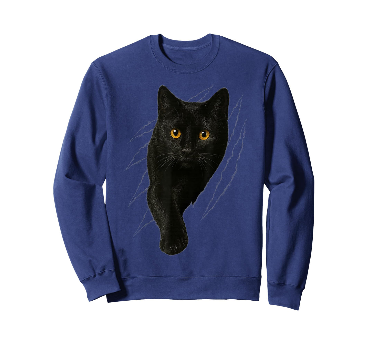 Black Cat with Yellow Eyes for felines Lovers and Owners T-Shirt