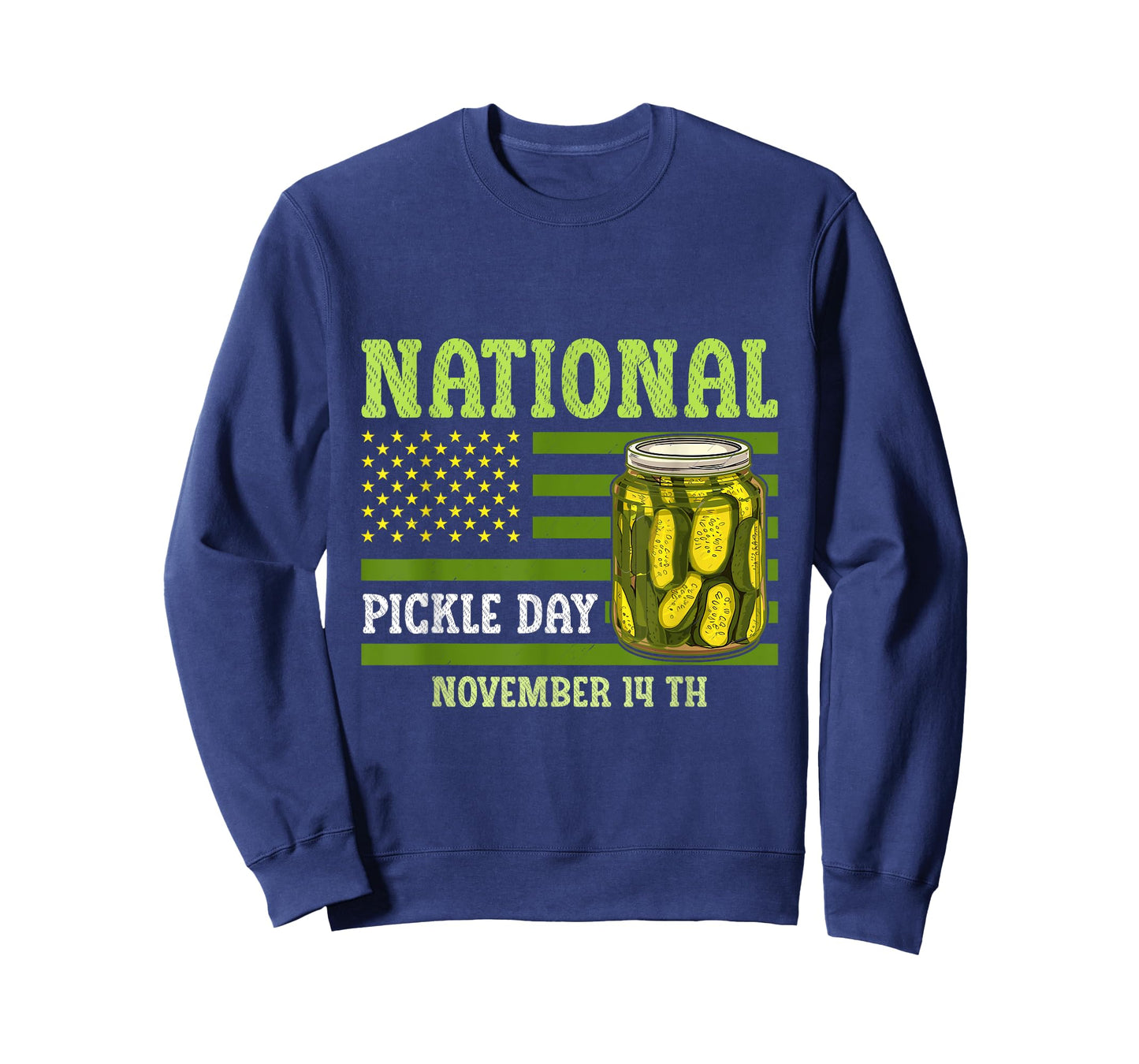 National Pickle Day America Flag Food Lover Cucumber T-Shirt