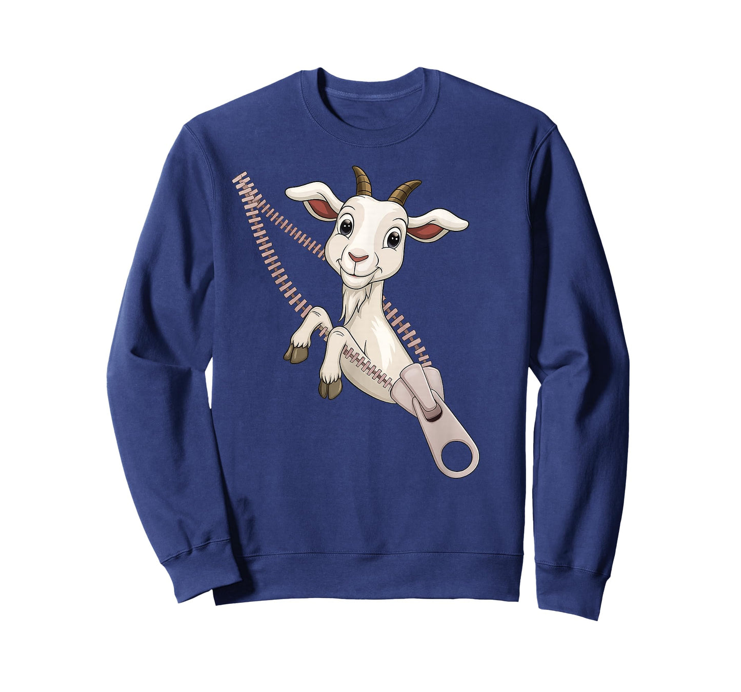 Funny Goat Zipper T-Shirt