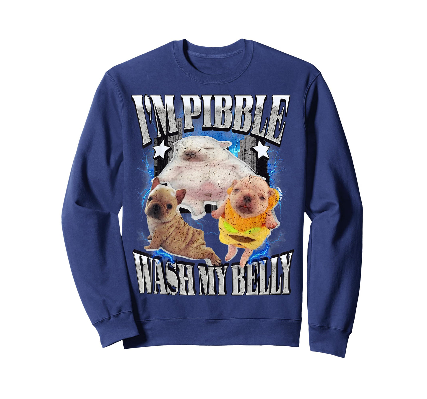 Silly Meme pibble Meme wash My Belly Clean My Belly Meme T-Shirt