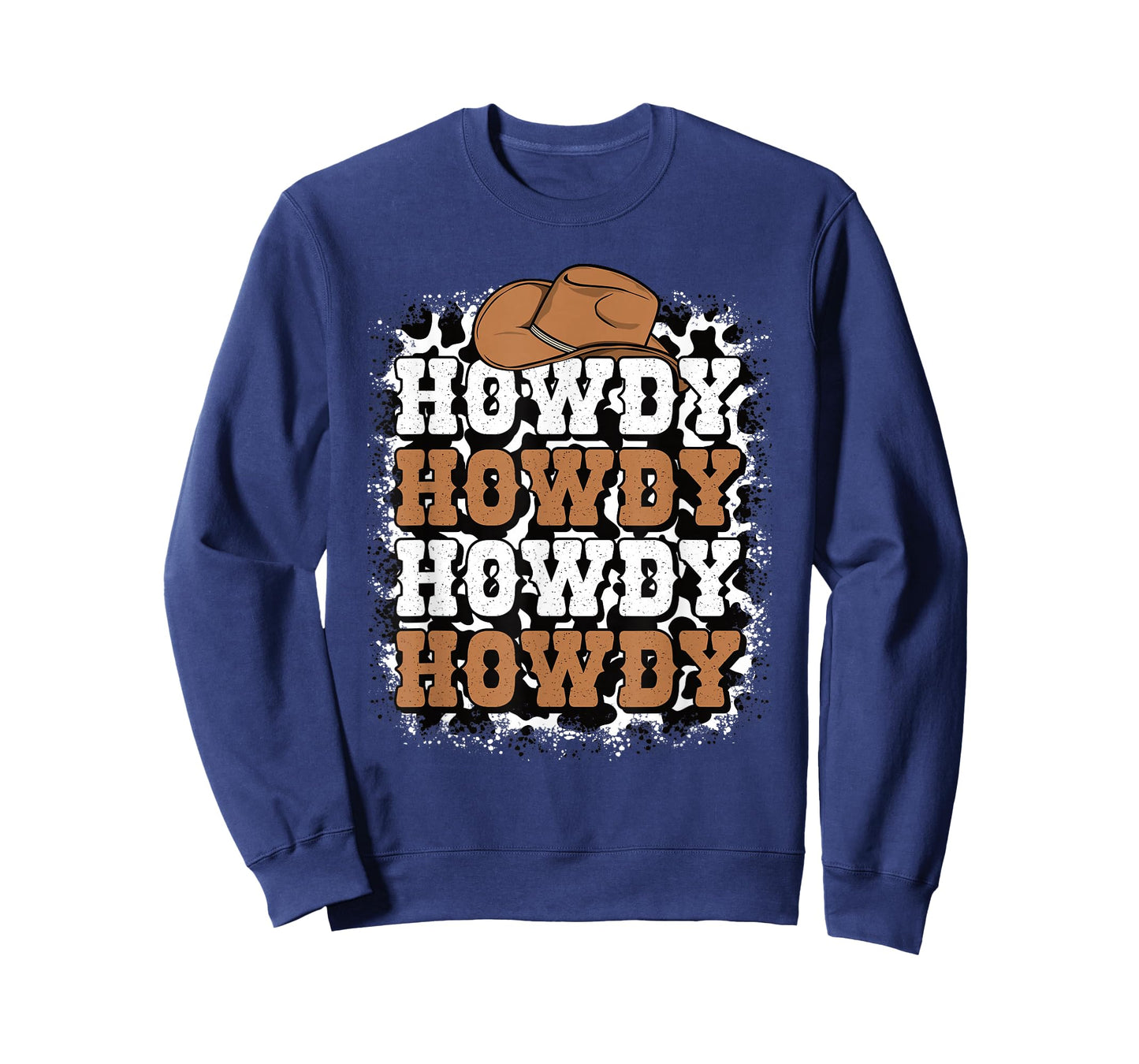 Howdy Cow Print Western Cowgirl Cowboy Rodeo Men Women Kids T-Shirt