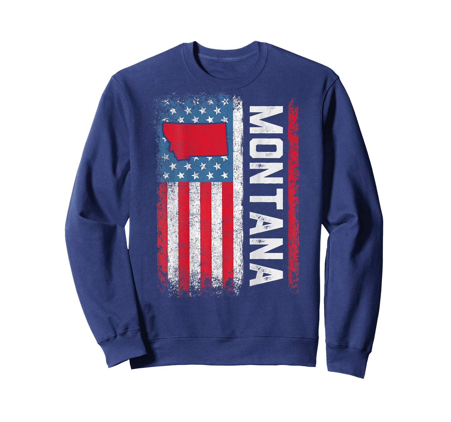 Vintage Montana State USA Flag Shirt Montana (On Back) T-Shirt
