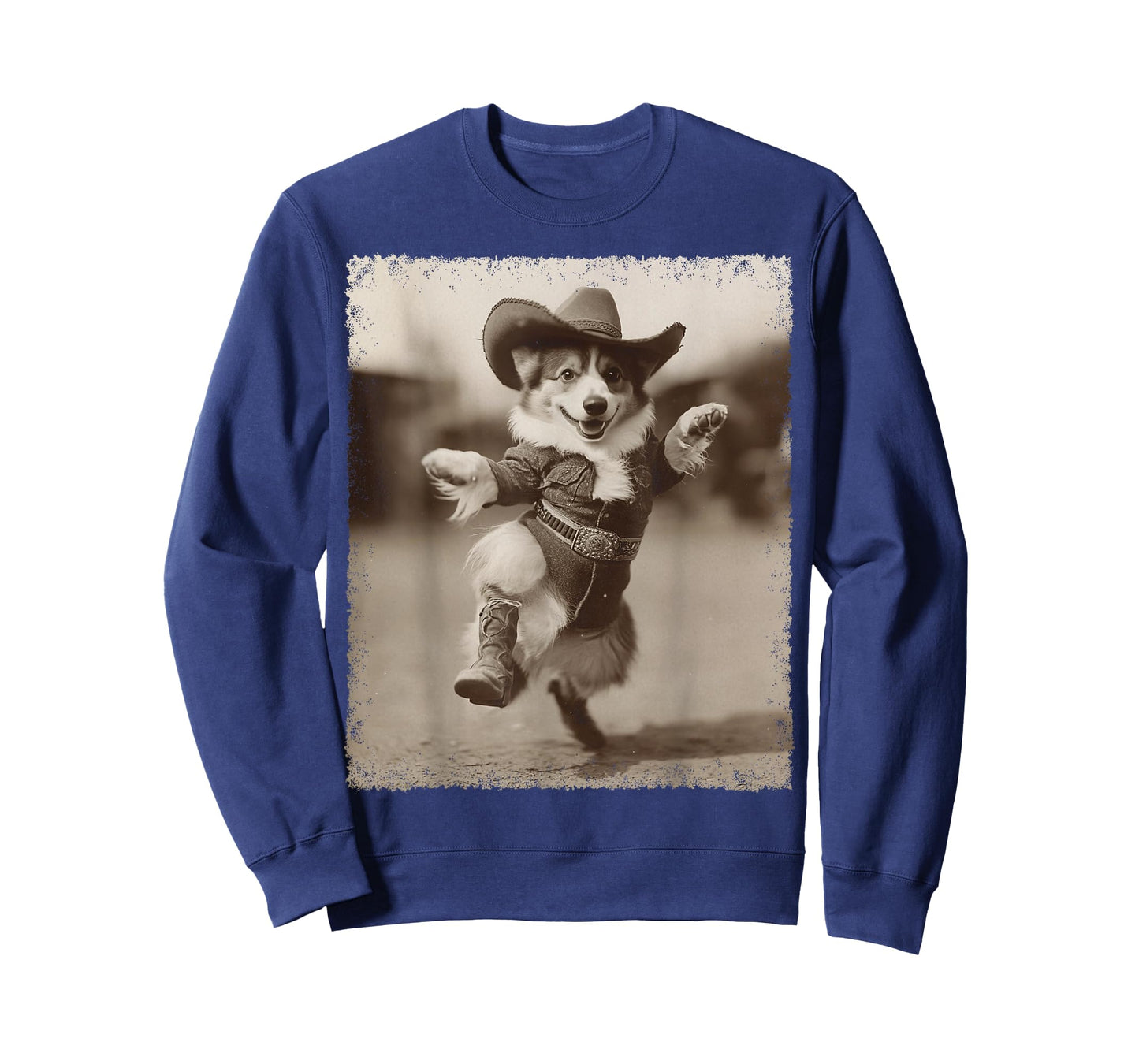 Funny Dog Corgi Silly Cowboy T-Shirt