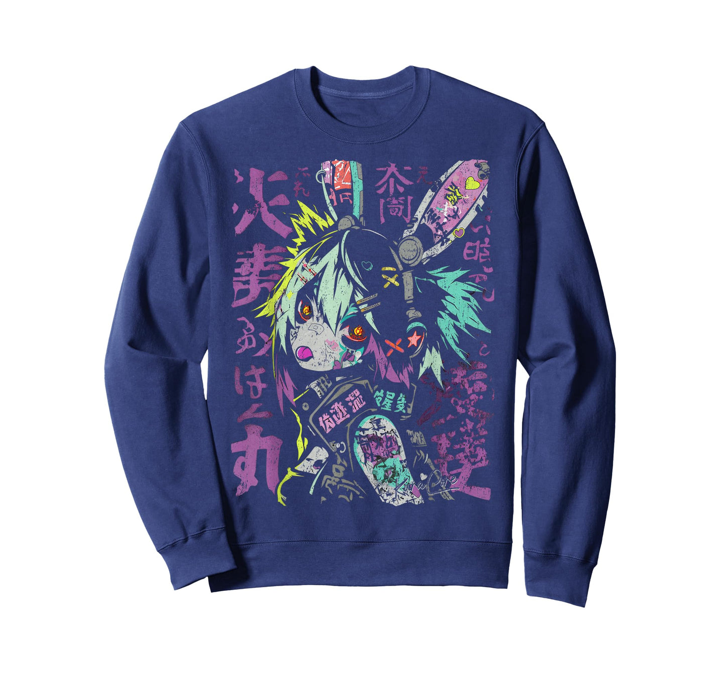 Japanese Streetwear Cyberpunk Y2K Techwear Retro Manga Anime T-Shirt